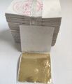 200 x Blattgold 4,5 x 4,5 cm 24 Karat Gelbgold auf Base zum vergolden Gold leaf