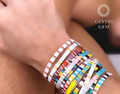 Armband Miyuki für Frauen Tila Perlen Boho Strand Bunt elastisch Handgefertigt