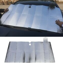 Auto Windschutzscheibe Sonnenschutz, Klappbar Aluminiumfolie Sun UV Abdeckung EU
