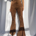 Damenmode Streetwear Hose sexy hochtailliert schmale Passform lange Flare Hose