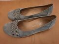 Gabor Comfort flache Schuhe Ballerina taupe Gr 8 42