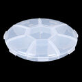 Circular Pill Box 7 Slots Round Daily Weekly Tablet Pill Case Splitter Medic^WR