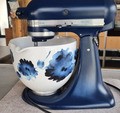KitchenAid Artisan viel Zubehör Blumenschüssel Eismaschine Fleischwolf blau