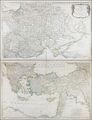 Eastern Europe Ukraine Russia Turkey Greece Romania Anville map Karte 1760
