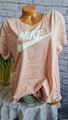 Nike Shirt T-Shirt Sportshirt rosa Kurzarm Logo Gr. 44/46 Damen (7 427) NEU