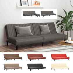 Schlafsofa 2-Sitzer Sofa Sofabett Schlafcouch Gästebett Couch Kunstleder vidaXL