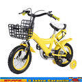 Kinderfahrrad 12 Zoll Fahrrad für Kinder Junge Mädchen Kinderrad Stützräder Gelb
