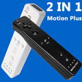 2 IN 1 Remote Motion Plus Controller & Nunchuk für Nintendo Wii / Wii U Brandneu