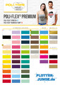 (23,02€m²) Poli-Flex Premium Flexfolie,Textilfolie freie Farbwahl ca.A4(30x20cm)