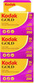 Kodak Gold 200 135-36 Film - 3er Pack Neu und original verpackt, MHD02/2026