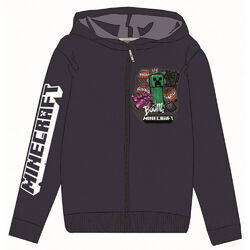 Minecraft Sweatjacke schwarz