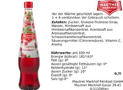 SodaStream Sirup & Mauntner Markhof Getränkesirup - viele verschiedene Sorten10,20€/L=440ml -  5,64€/L =700ml -  DHL Sofort Versand