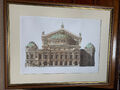 Andrew Ingamells Aquatinta Palais Garnier Opera Paris, signierte Radierung 68x8 cm