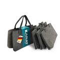 Filztasche Shopper 4er Set Kaminholztasche robuste und faltbare Einkaufstasche