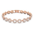 Swarovski Angelic Armband Kristall Damen Rund Weiß Rosegold Rhodiniert 5240513