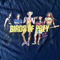 T-Shirt Birds of Prey DC Large blau 23" Pit-to-Pit kurzärmlig Rundhals Stil
