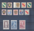 Briefmarken Franz. Zone. die Nr. 1 - 13 alle absolut Postfrisch