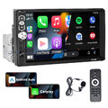 Single 1DIN 7" Autoradio Apple CarPlay/Android Auto FM Bluetooth USB TouchScreen
