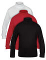 Herren Basic Rollkragen Shirt-Pullover 3er oder 6er Pack langarm Jersey