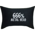 666% Metal Head Kissen 40x60cm Dark, Death,Black, Heavy, Metal, schwarz