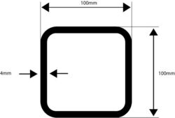 Vierkantrohr 20x20 30x30 40x40 Quadratrohr Stahlrohr Hohlprofil Stahl VierkantFixlängen: 250mm, 500mm, 750mm, 1000mm, 1250mm, 1500mm