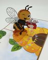 🎁 3D POP UP Geburtstagskarte Biene Geschenk Gutschein 
