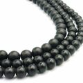  Nellys Strang Onyx Perlen schwarz 3-14mm matt Edelsteine A Grade