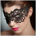 Venezianische Augenmaske schwarz Spitze Cosplay Schlafmaske Erotik Halloween