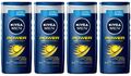 ✅ NIVEA Men Power Duschgel Fresh Effect Pflegedusche Shower Gel 4x 250ml ✅