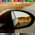 💥2X Hello Kitty Spiegel Aufkleber Autospiegel Spiegeldeko Stickerset 48x35mm