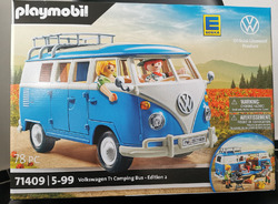 PLAYMOBIL Volkswagen T1 Edeka Sonder-Edition 2, NEU,Blau,71409,Camping Bus