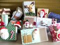 Geschenkbox 7 x 5,5 x 2,5cm Weihnachten Mini Geschenkschachtel Deko Schachtel...