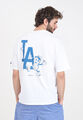NEW ERA T-shirt Uomo  MANICA CORTA T-shirt da uomo bianca Oversize LA Dodgers ML