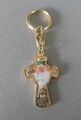 Schlüsselanhänger Papst Franziskus Heiliger Vater Kreuzform; Verarbeitung So 8