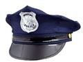  DELUXE COP Mütze Kappe US blau USA Polizist Polizist Erwachsene Kostüm Unisex