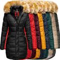 Navahoo PAPAYA Damen Winter Jacke Steppjacke Mantel Parka Kapuze Warm Gefüttert 