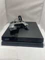 Sony PlayStation 4 PS4 500GB Jet Black Konsole mit Controller 500GB gut