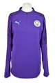PUMA Manchester City lila Pullover Größe S Damen 1/4 Reißverschluss Sportbekleidung