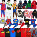 Kinder Superheld Kostüm Jacke Sweatshirt Pyjamas T-Shirt Hose Outfits Karneval·