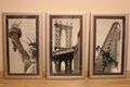 3 Bilder New York mit Holzrahmen 33 x 69 cm silber