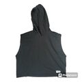 Hoodie Sport Oberteil schwarz Pulli Fitness Gym Gr. M. Top Zipper Pullover Yoga