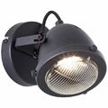 BRILLIANT Lampe, Carmen Wandspot schwarz korund, Metall/Glas, 1x PAR51, GU10, 5W