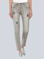 Alba Moda Jeans-Hose mit Cut-Outs, grau. Gr. 36. NEU!!!