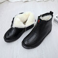 Damen Winter Wasserdicht Schneeschuhe Warm Stiefel Stiefeletten Flache Boots