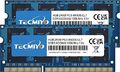 TECMIYO 8GB Kit(2X4GB) DDR3 RAM PC3-8500S 1066MHz/1067MHz Sodimm 2RX8
