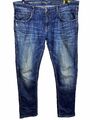PME LEGEND Manufactured  Regular  Slim Fit Jeans Hose W38 L32  Blau Stretch