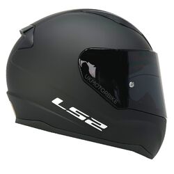 LS2 FF353 Rapid Motorrad Vollgesicht Helm matt schwarz dunkelfrei tönungsfrei