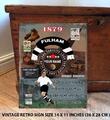 PERSONALISIERTES FULHAM NO1 FAN FOOTBALL Vintage Metall Wandschild RS541