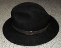 schwarzer Herren Hut Wolle 57cm