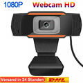 HD WebCam Kamera Autofokus mit Mikrofon Drehbar 1080P WebCam USB 3.0 für PC